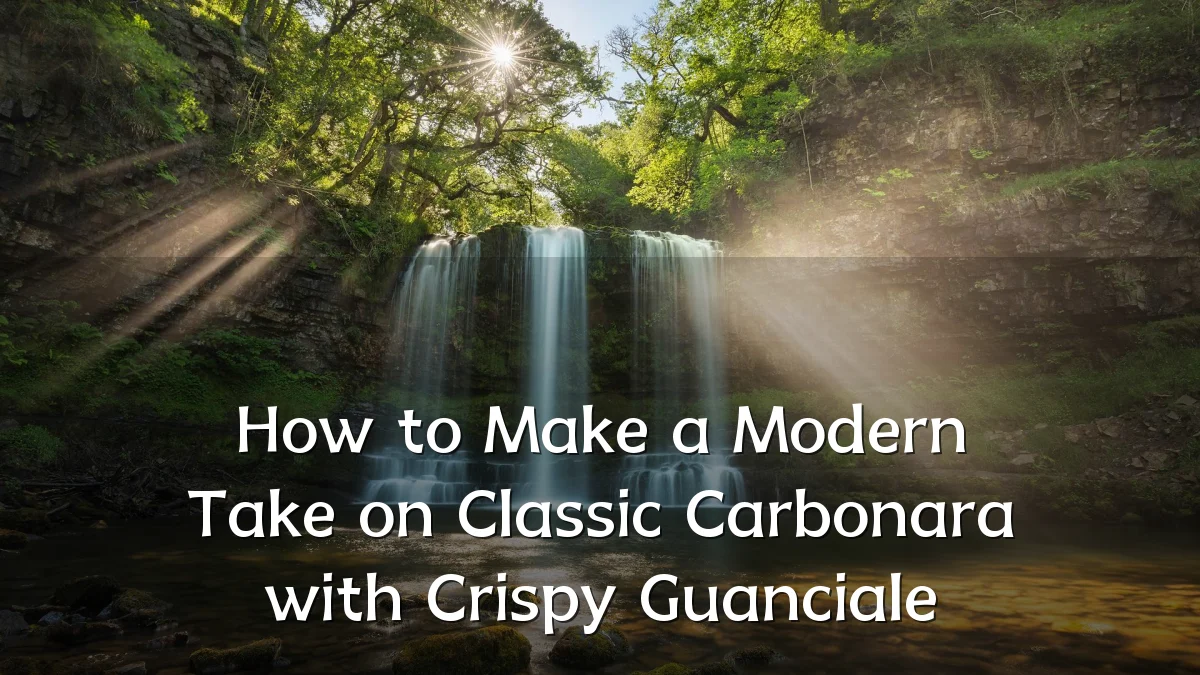 How to Make a Modern Take on Classic Carbonara with Crispy Guanciale