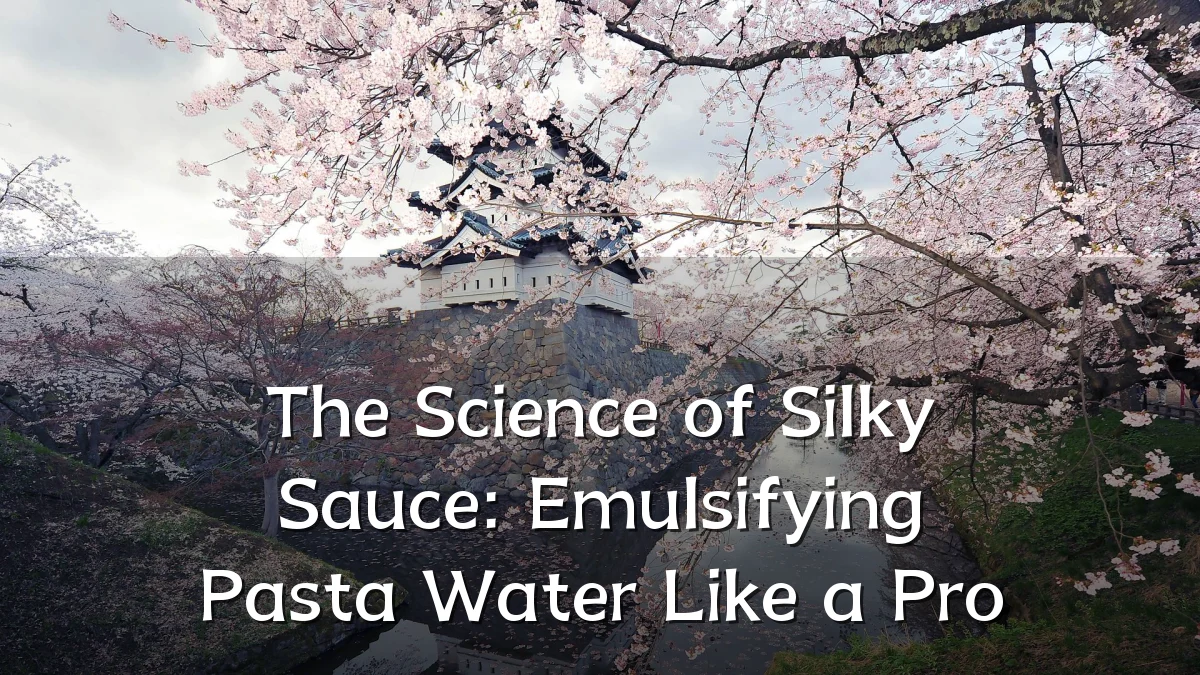 The Science of Silky Sauce: Emulsifying Pasta Water Like a Pro