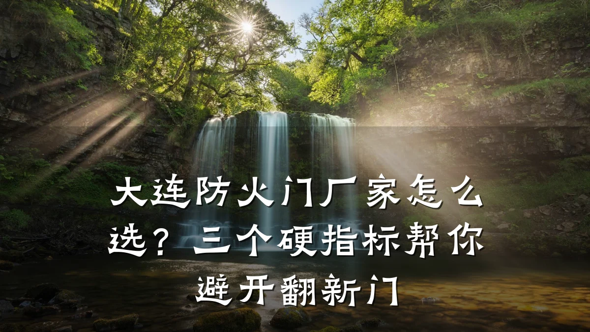 大连防火门厂家怎么选?三个硬指标帮你避开翻新门